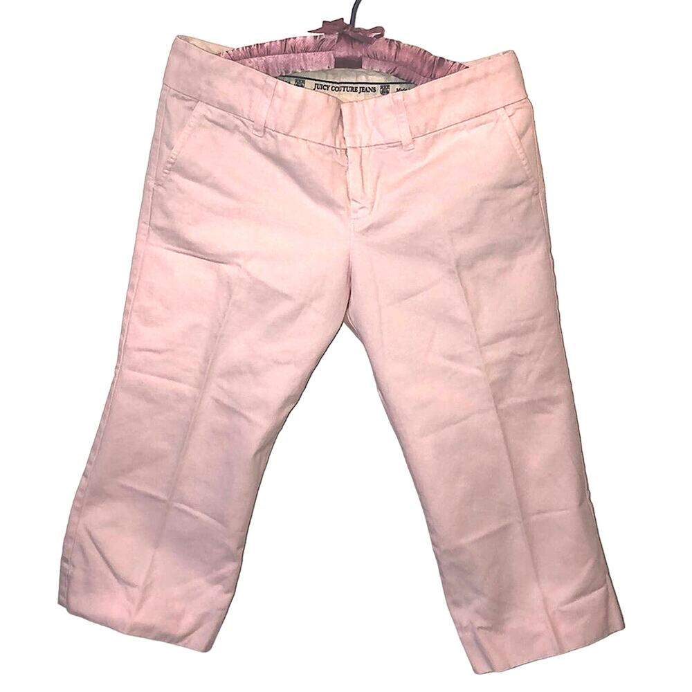 JUICY Couture Vintage Pink Cotton Candy Crop Jeans size 4